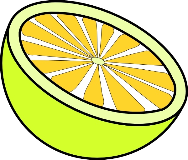 Cut Lemon clip art