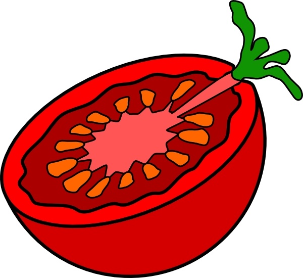 Cut Tomato clip art