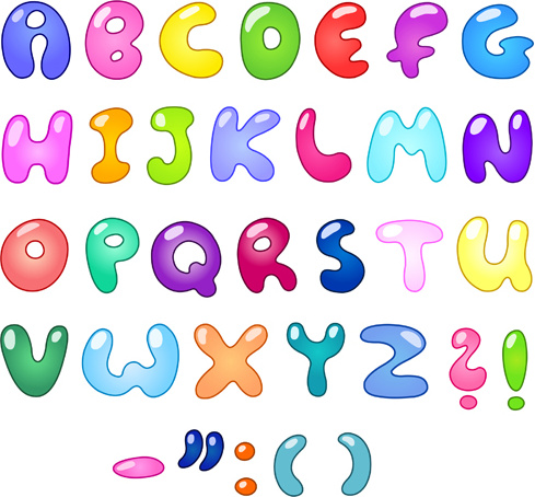 Cute Cartoon Alphabet Letter And Digital Vector Art Free Vector In