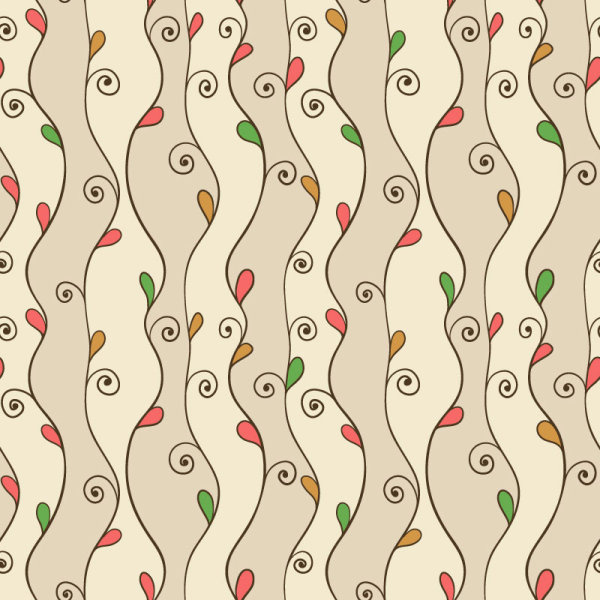 cute cartoon decorative pattern background vector 