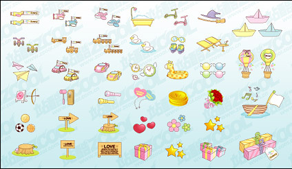 Cute icon vector material goods-2
