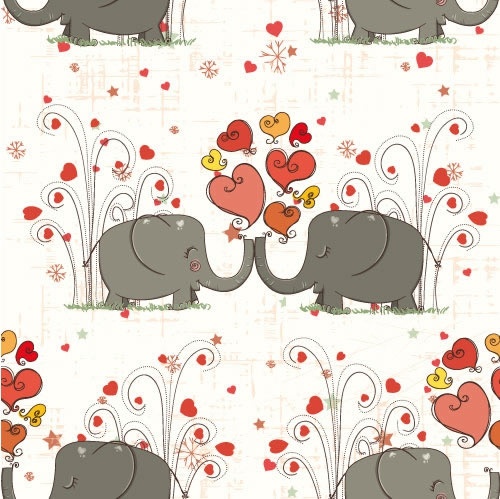 cute little cartoon elephant vector