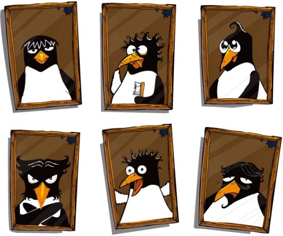 cute penguin photo vector