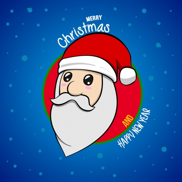 cute santa claus with chubby face