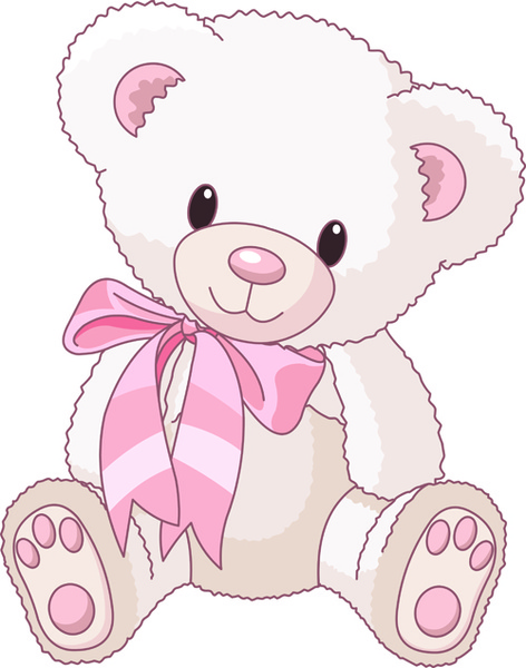 cute teddy bear vector illustration