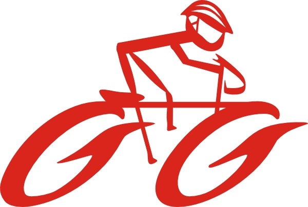 Cyclist On Bike clip art Vectors images graphic art designs in editable ... - Cyclist On Bike Clip Art 15909