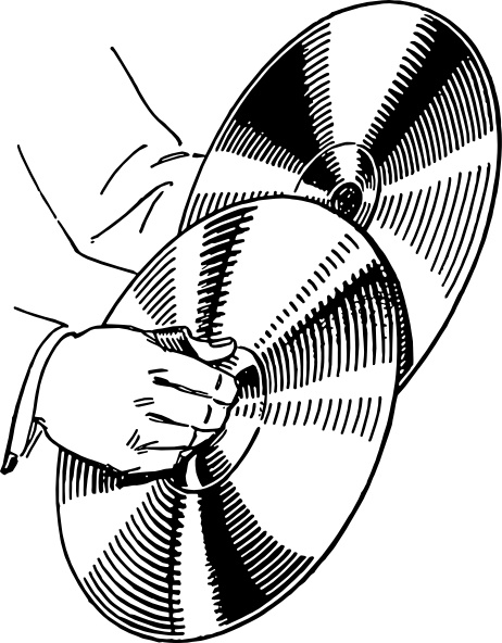 Cymbals clip art 