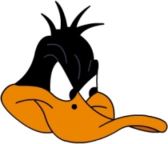 Daffy Duck Angry