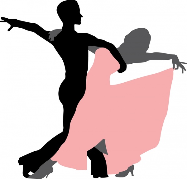 dancing background couple icon silhouette design
