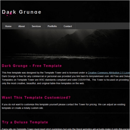Dark Grunge Template 