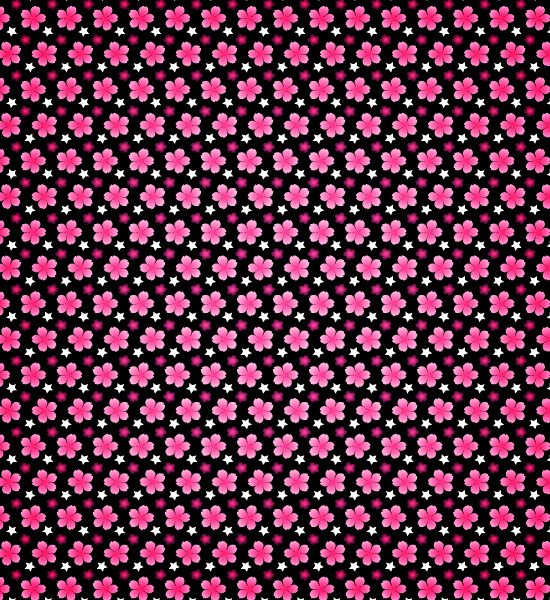 dark vibrant petal seamless pattern