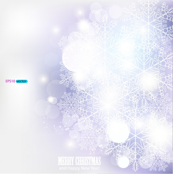 dazzling bright snowflakes background vector