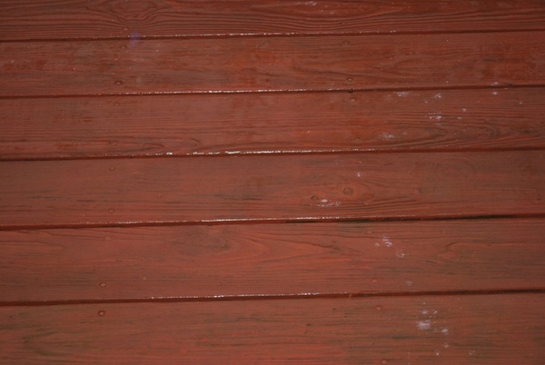 deck wooden rain