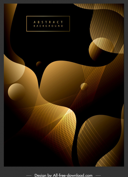 decorative background contrast golden black modern dynamic 3d