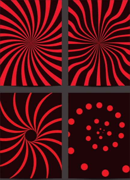decorative background twisted red lines spots decoration