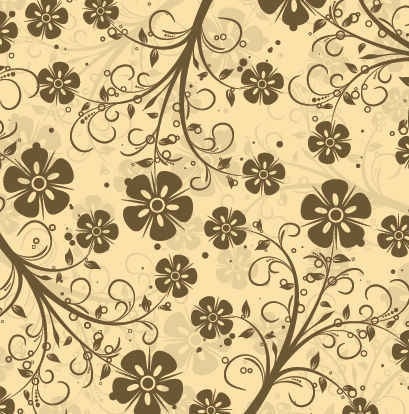 Decorative Floral Vector Pattern