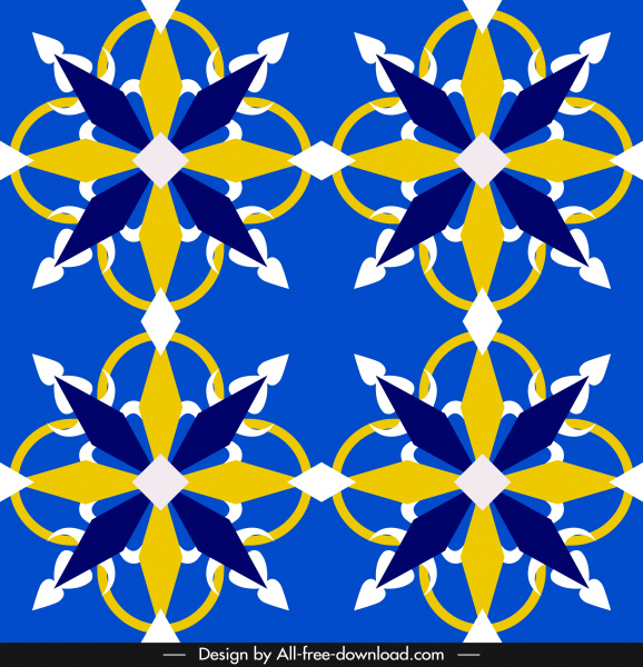 decorative pattern classical european symmetric shape 
