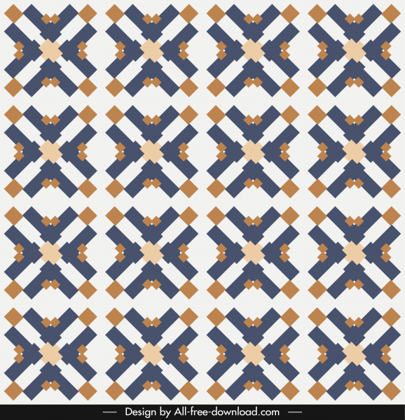decorative pattern colored flat repeating symmetrical geometrical illusion