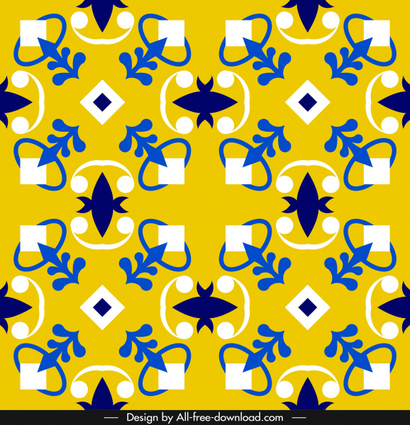 decorative pattern colorful classic flat symmetrical illusion