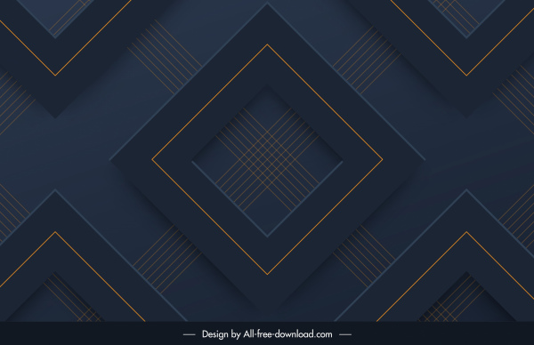 decorative pattern dark modern 3d repeating geometric design