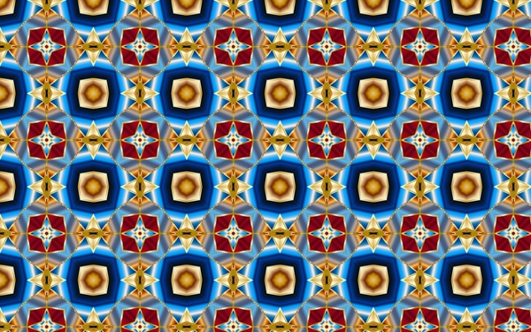 decorative pattern design with colorful symmetric illustration