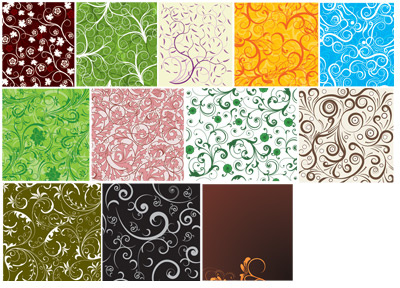 decorative pattern rolled seamless background vector