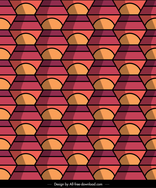 decorative pattern template abstract illusion symmetrical decor