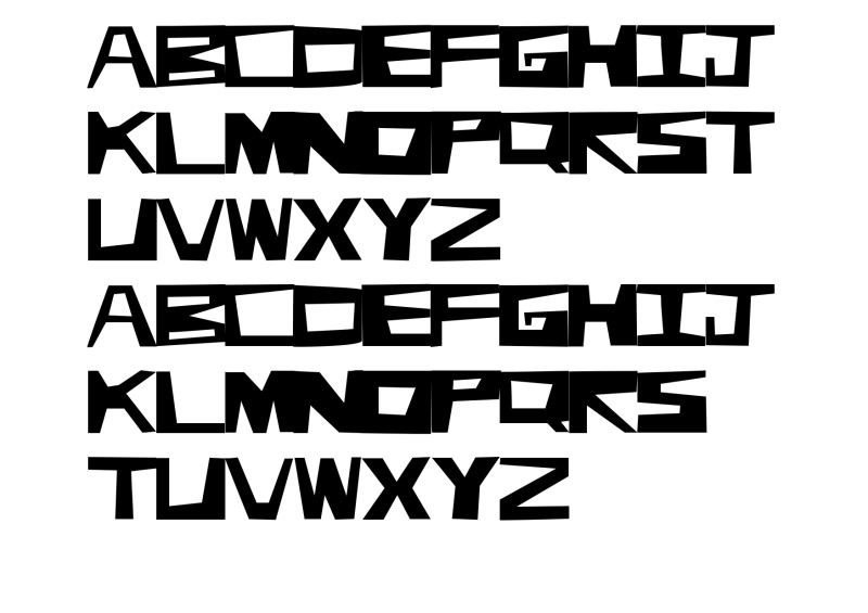 Deformed Font