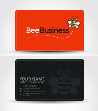 delicate business cards design elements