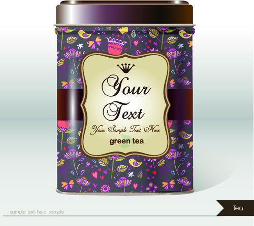 delicate product package box cover vector