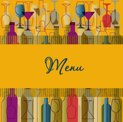 delicate restaurant menu cover design vector