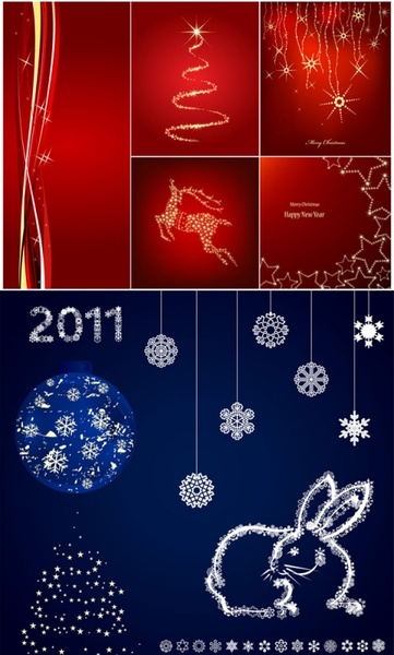 delicate snowflake christmas background vector