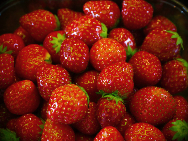 delicious fresh strawberries