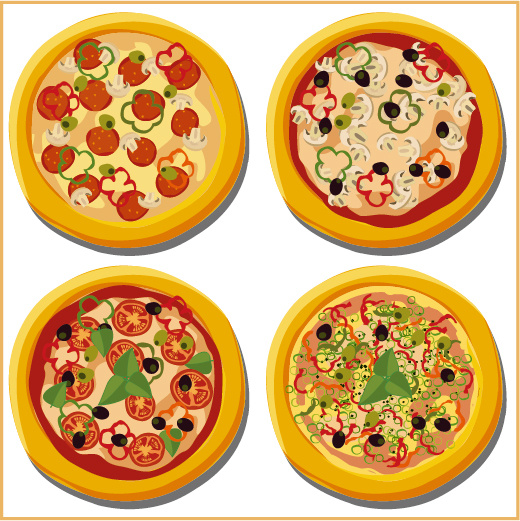 pizza vector illustration free download