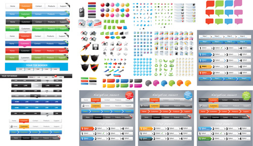 designers toolkit web vector set
