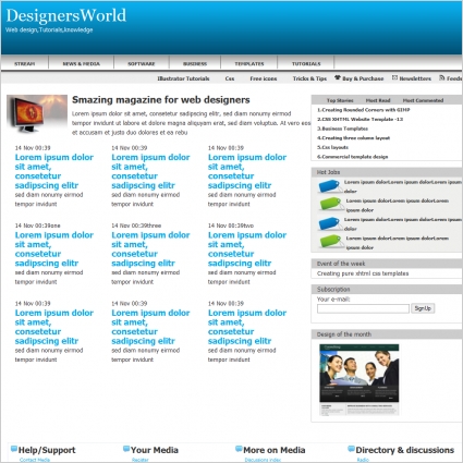 DesignersWorld Template