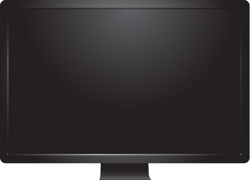 Desktop Monitor Vector