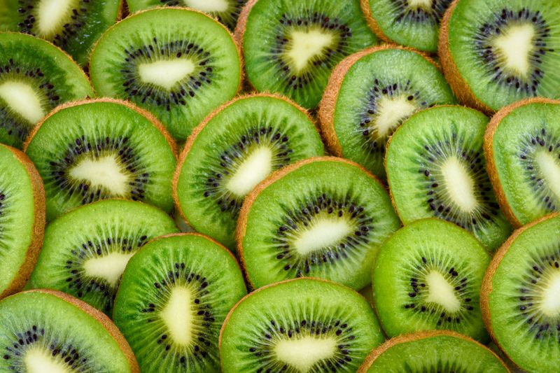 dessert backdrop picture elegant kiwi slices closeup 