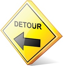 detour left