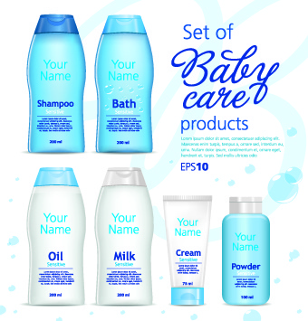 different bottle design vector 