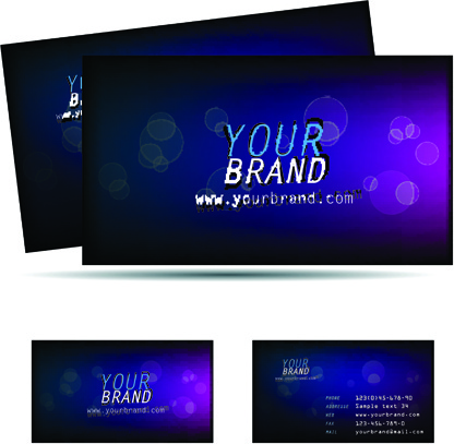 different business cards design vector graphics 