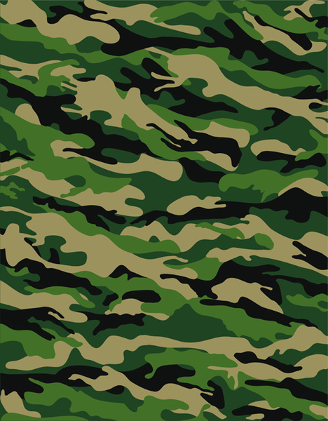 TIGER CAMOUFLAGE VECTOR PATTERN BACKGROUND