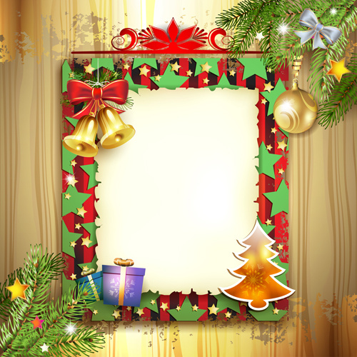 different christmas accessories elements background vector 