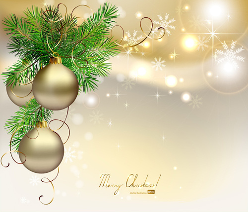 Different christmas elements vector background graphics Vectors graphic ...