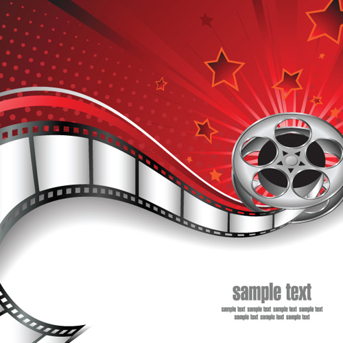 different film and movie mix vector