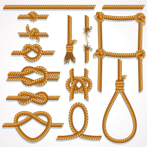 different rope with knot vector