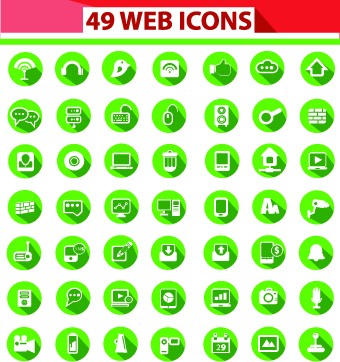 different web icon set