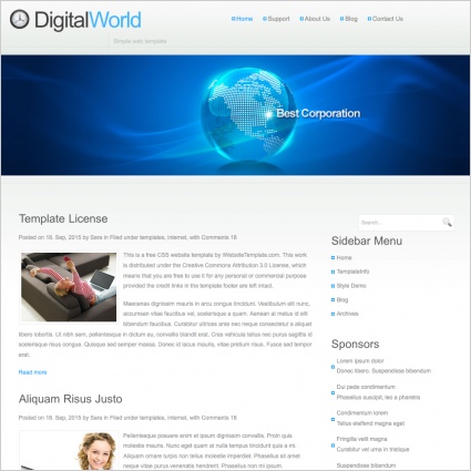 DigitalWorld Template