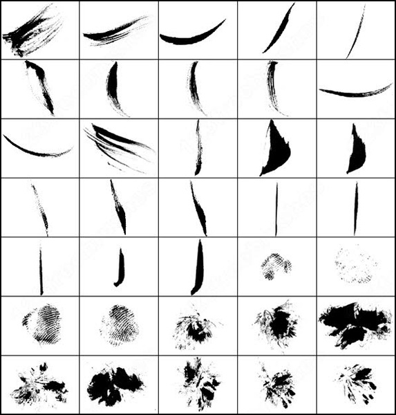 Ink Stroke Brushes - Photoshop brushes