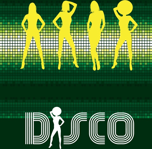 disco dancing vector